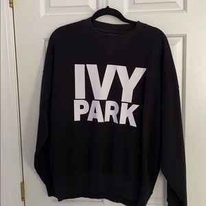 EUC Ivy Park Logo Black Sweatshirt